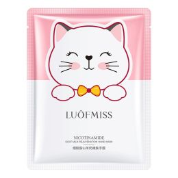 Niacinamide Goat Milk Rejuvenation Cat Claw Shape Hand Mask