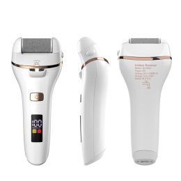 Waterproof Digital Display Electric Foot Grinder To Remove Dead Skin (Option: White-USB)