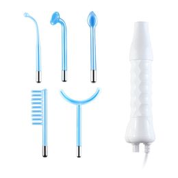 Beauty Instrument 5-piece Set Of Current Comb Stick Red Purple Blue Light (Option: Blue-UK)